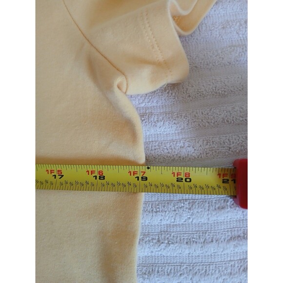 CROFT & BARROW Womens Yellow Classic Polo Medium Short Sleeve Classiccore Preppy - Picture 11 of 13